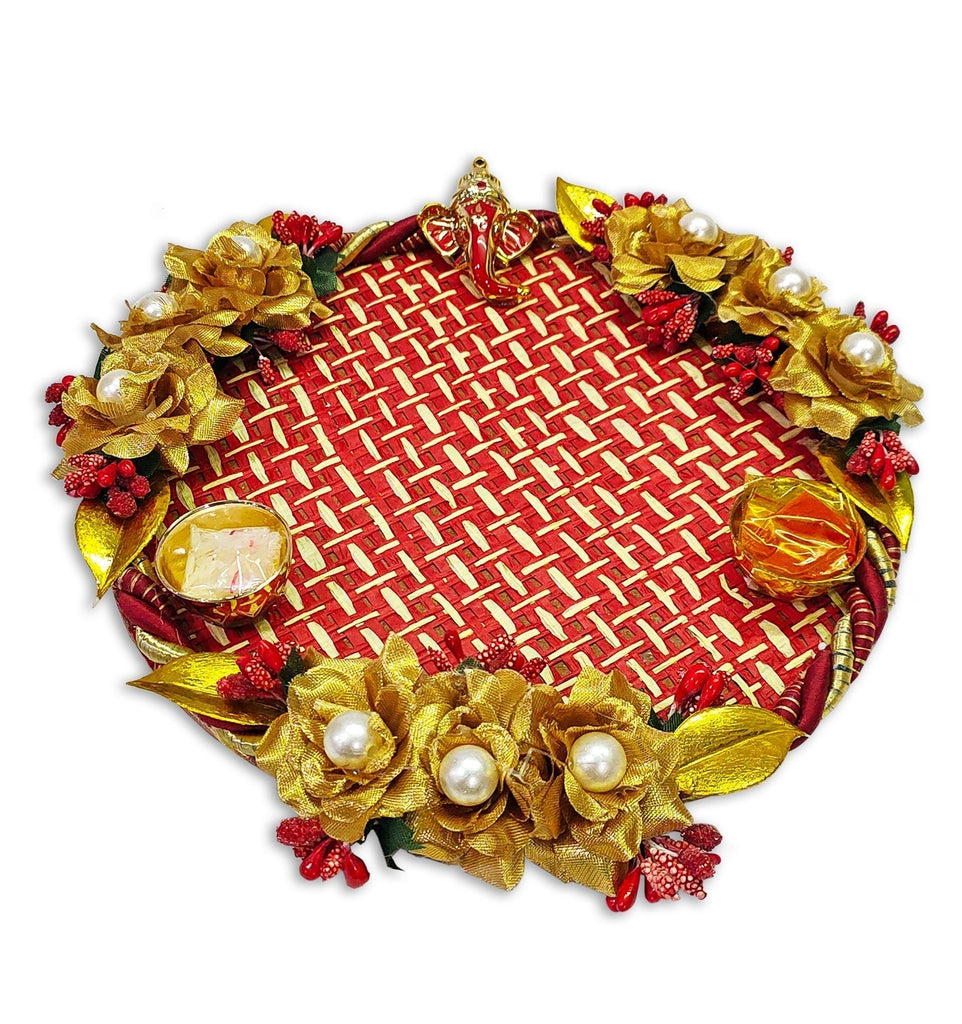 Elegant Handmade Pooja Thali Puja Store Online Pooja Items Online Puja Samagri Pooja Store near me www.satvikstore.in