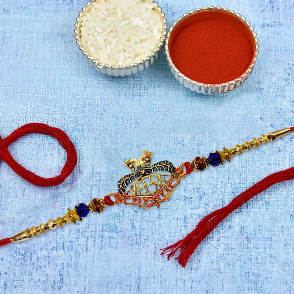 Rakhi with Tie Gift Combo Set Puja Store Online Pooja Items Online Puja Samagri Pooja Store near me www.satvikstore.in