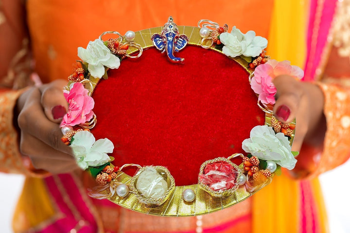 Handmade Decorative Aarti Thali Puja Store Online Pooja Items Online Puja Samagri Pooja Store near me www.satvikstore.in