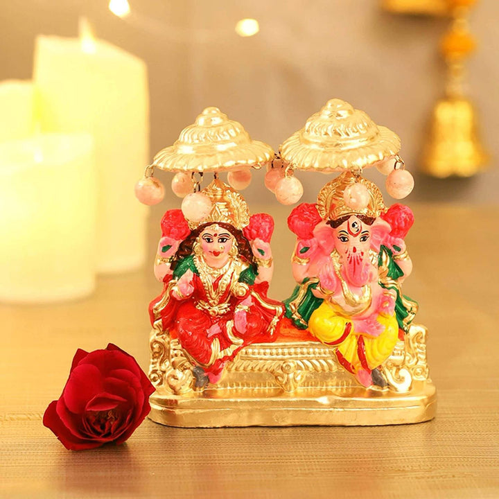 Lakshmi Ganesha Clay Statue Puja Store Online Pooja Items Online Puja Samagri Pooja Store near me www.satvikstore.in