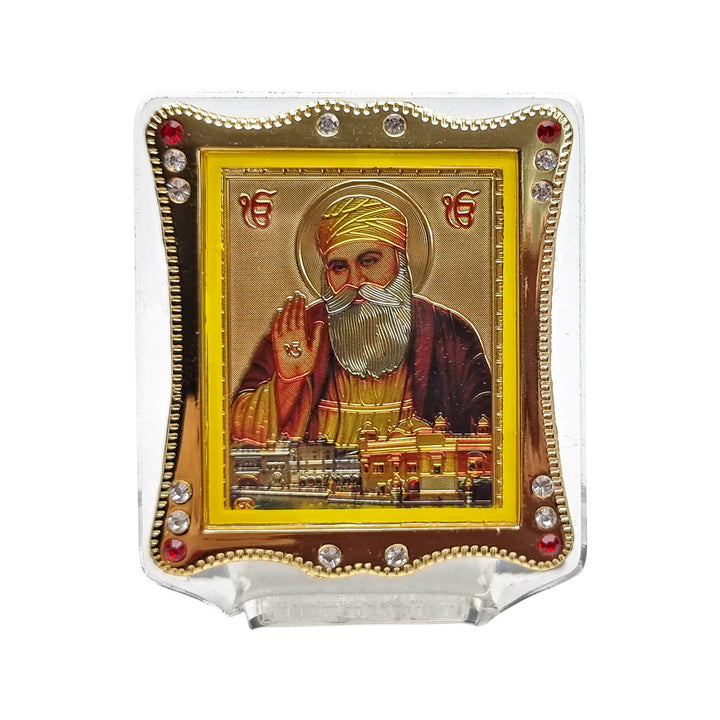 Guru Nanak (Waheguru ji) Frame Car dashboard Puja Store Online Pooja Items Online Puja Samagri Pooja Store near me www.satvikstore.in
