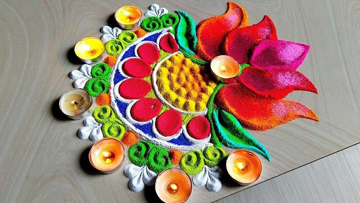 Gliter Rangoli Colors (10 Pc Pouch Pack) Puja Store Online Pooja Items Online Puja Samagri Pooja Store near me www.satvikstore.in