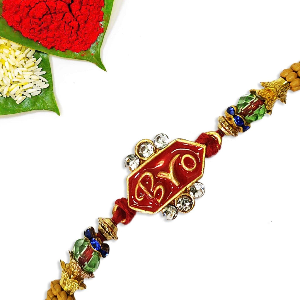 Rakhi with Tie Gift Combo Set Puja Store Online Pooja Items Online Puja Samagri Pooja Store near me www.satvikstore.in