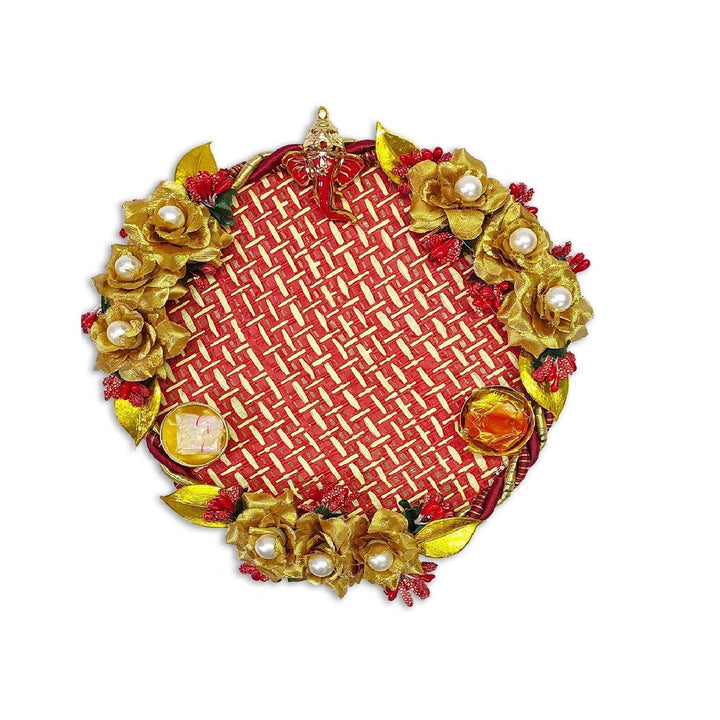 Elegant Handmade Pooja Thali Puja Store Online Pooja Items Online Puja Samagri Pooja Store near me www.satvikstore.in