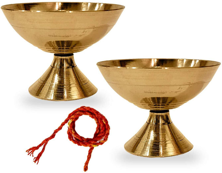 Brass Payali Diya | Puja Store Online | Pooja Items Online in USA | Puja Samagri | Pooja Store near me - www.satvikworld.com