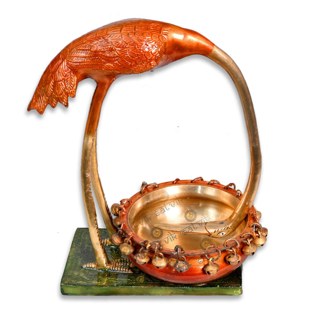 Antique Brass Swan Decorative Urli Puja Store Online Pooja Items Online Puja Samagri Pooja Store near me www.satvikstore.in