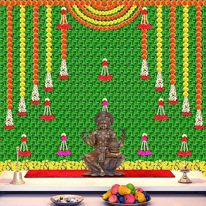 Backdrop Cloth with Banana Leaf Print | India’s Largest Pooja Accessories Brand – www.satvikworld.com

