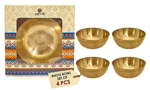 Brass Bhog Bowl (Big) – A large, beautifully crafted brass bowl used for offering prasad during pooja rituals. This high-quality bowl features a traditional design, perfect for religious ceremonies and spiritual practices. India’s Largest Pooja Accessories Brand – www.satvikworld.com