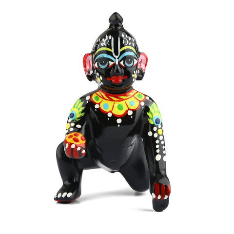 Brass Black Laddu Gopal Idol | India’s Largest Pooja Accessories Brand – www.satvikworld.com
