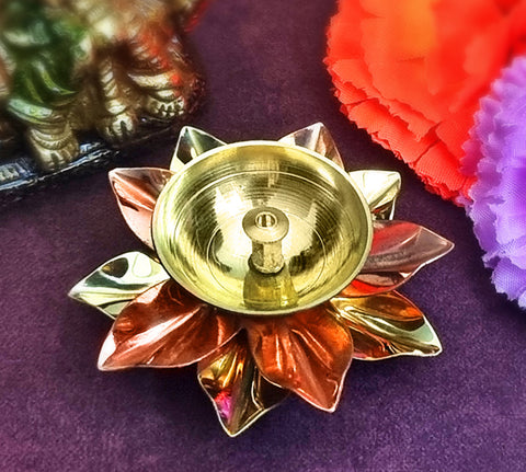Copper Lotus Kamal Diya | India’s Largest Pooja Accessories Brand – www.satvikworld.com
