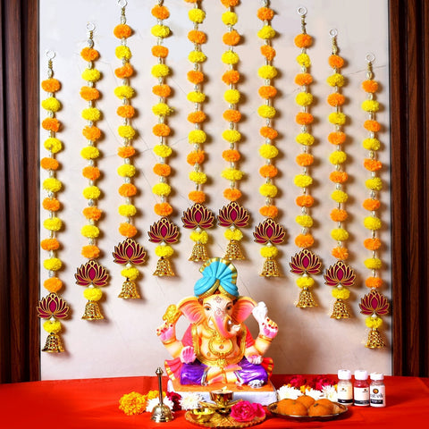 Elegant Pom Pom Lotus Backdrop (Latkan)