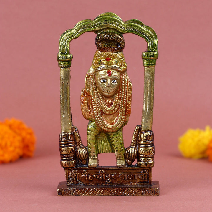 Shree Balaji brass idol, intricately crafted to depict Lord Balaji (Venkateshvara) in a serene and divine posture, symbolizing blessings, prosperity, and devotion. Ideal for worship or home décor. India’s Largest Pooja Accessories Brand – www.satvikworld.com