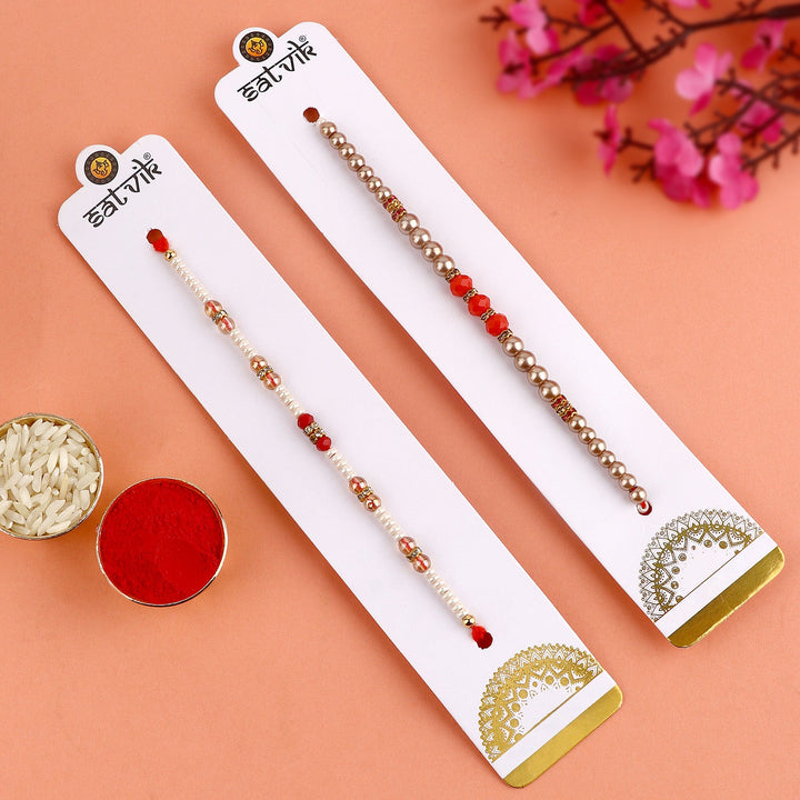 Browse our exclusive collection of Rakhi online 2023. Choose a stunning Rakhi set of 2 for your beloved brother, bhaiya, or bhai. Discover designer Rakhi and beautiful Rakhi options. Send Rakhi and Rakhi combos abroad with ease. Explore Indian Rakhi and find the perfect Rakhi gift at SatvikStore.in."