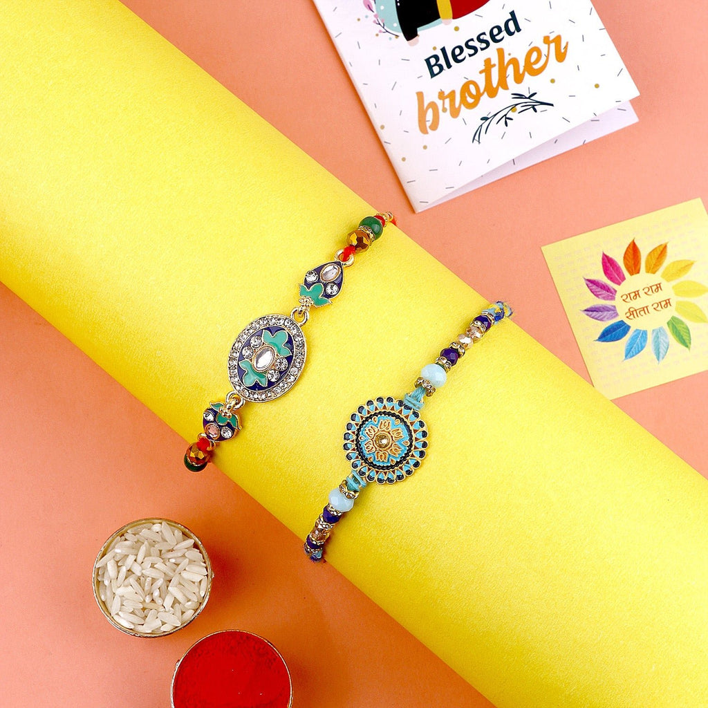 Explore a wide range of Rakhi online at Satvik Store. Shop for silver Rakhi, Rakhi combo packs, and Rakhi hampers for your beloved brother. Find the perfect Rakhi gift set and enjoy convenient online shopping with fast delivery in India and international shipping to the USA. Discover designer Rakhi options and send Rakhi to your loved ones with ease. Order Rakhi online today and celebrate Raksha Bandhan in style!"