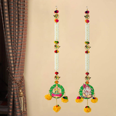 Jasmine Flower with Laxmi Ganesha Wall Hanging | India’s Largest Pooja Accessories Brand – www.satvikworld.com
