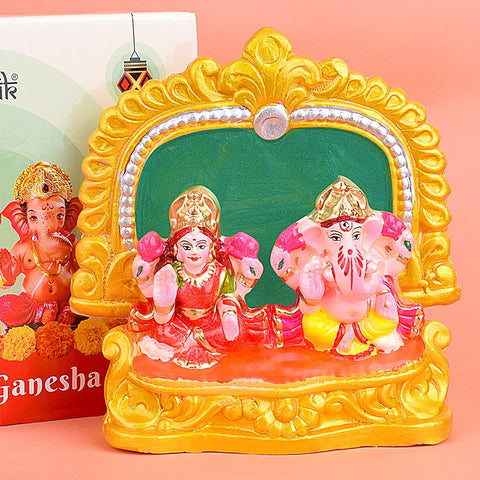 Laxmi Ganesha Clay Idol | India’s Largest Pooja Accessories Brand – www.satvikworld.com
