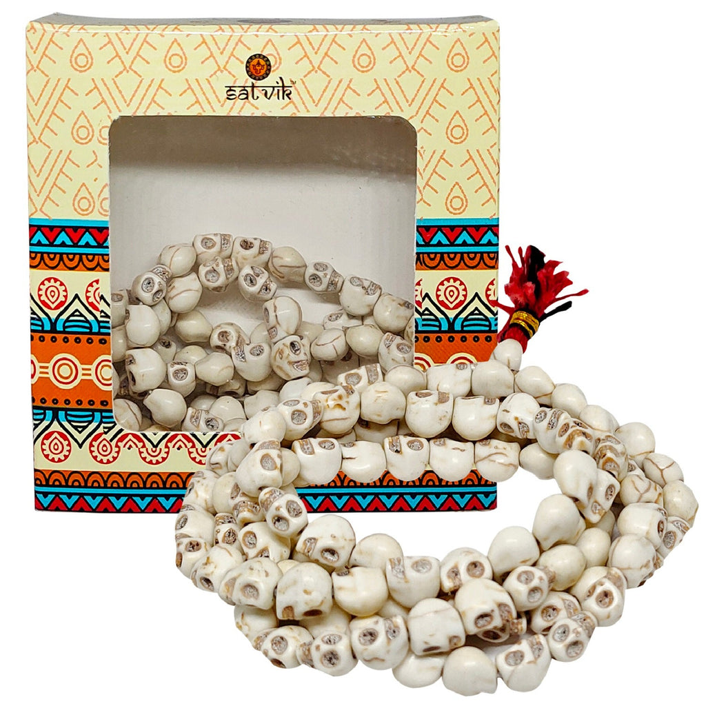 Narmunda Mala 108 Beeds (Skull Mala) Puja Store Online Pooja Items Online Puja Samagri Pooja Store near me www.satvikstore.in