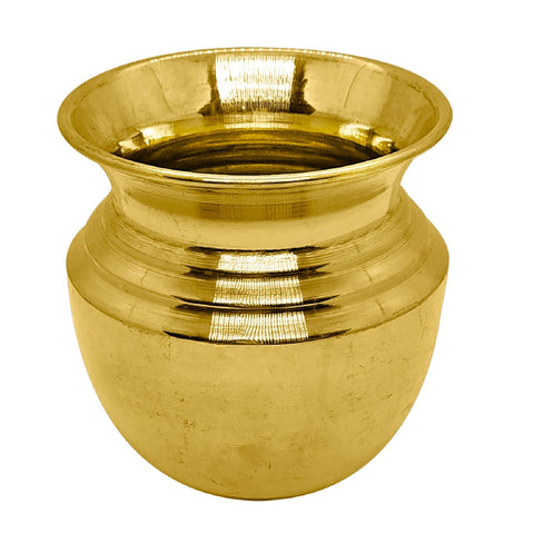 Pure Brass Regular Lota for pooja and religious rituals, beautifully crafted with a polished finish for spiritual use. India’s Largest Pooja Accessories Brand – www.satvikworld.com