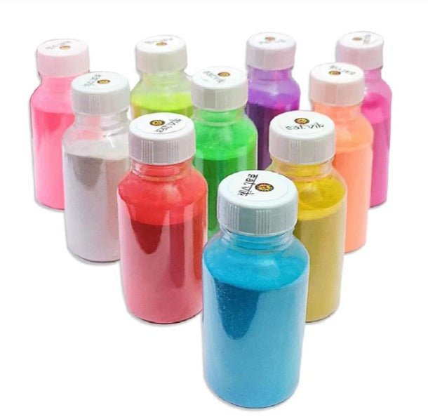 Rangoli Colors (10 Pc Jar Pack) | India’s Largest Pooja Accessories Brand – www.satvikworld.com