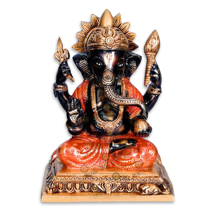 Engraved Brass Ganesh Idol Puja Store Online Pooja Items Online Puja Samagri Pooja Store near me www.satvikstore.in