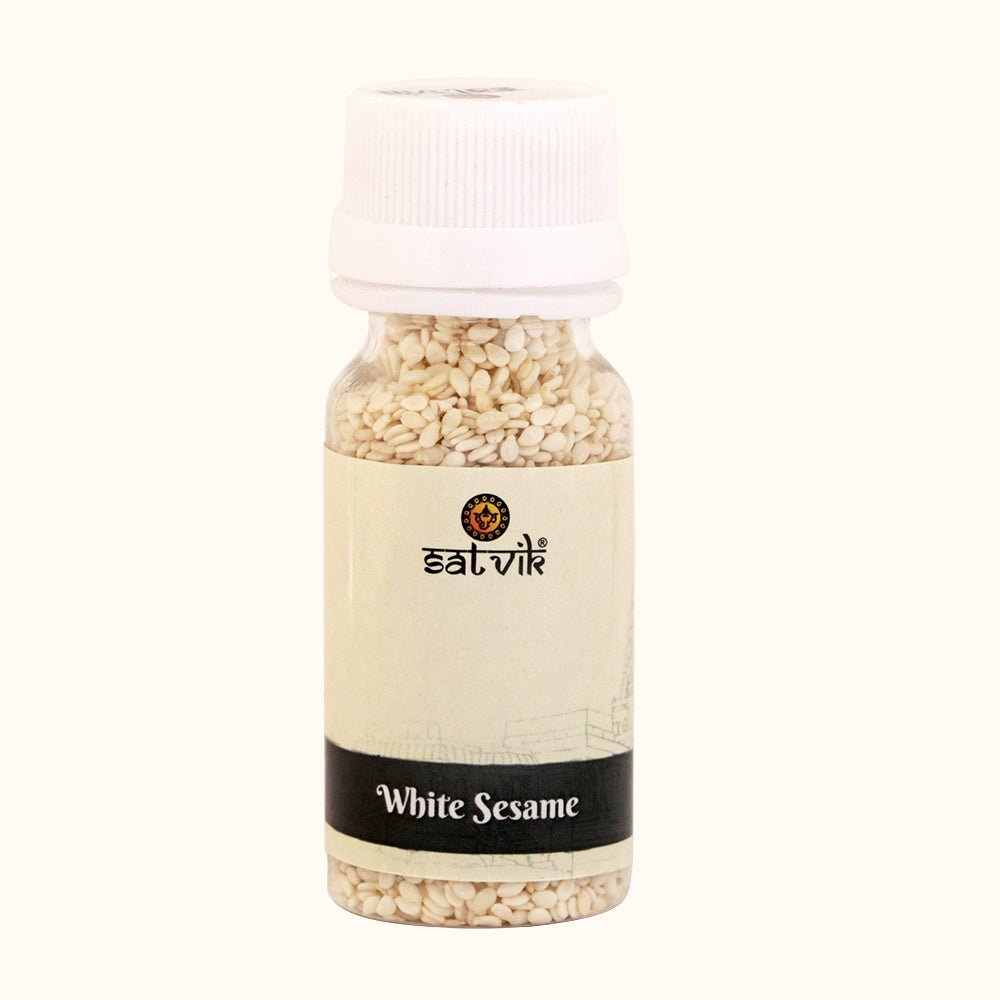 Buy White Sesame | Safed Till | Shop Online | Satvikworld.com.  White Sesame Seeds or Safed Til For Puja