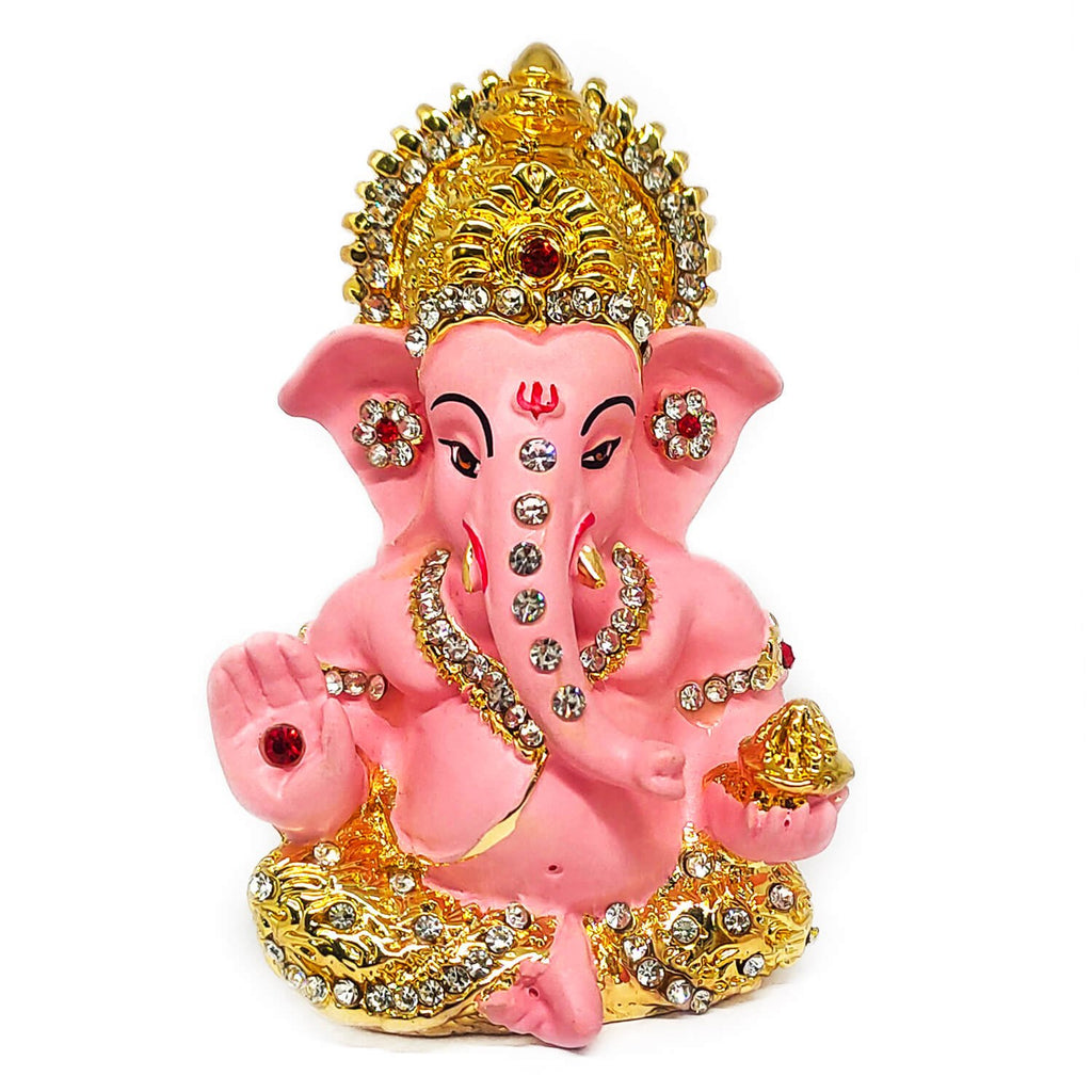 Pink Ganesh Idol Puja Store Online Pooja Items Online Puja Samagri Pooja Store near me www.satvikstore.com