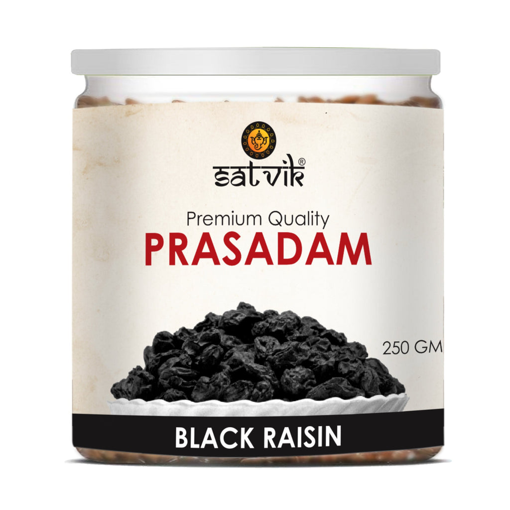 Black Raisin ( Kali Drakh)-250gm Puja Store Online Pooja Items Online Puja Samagri Pooja Store near me www.satvikstore.in