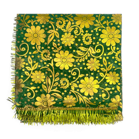 Elegant green Peer Baba chadar for Dargah visits and sacred offerings. India’s Largest Pooja Accessories Brand – www.satvikworld.com

