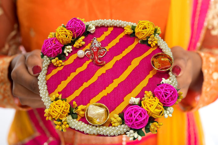 Handcrafted Designer Pooja Thali Puja Store Online Pooja Items Online Puja Samagri Pooja Store near me www.satvikstore.in