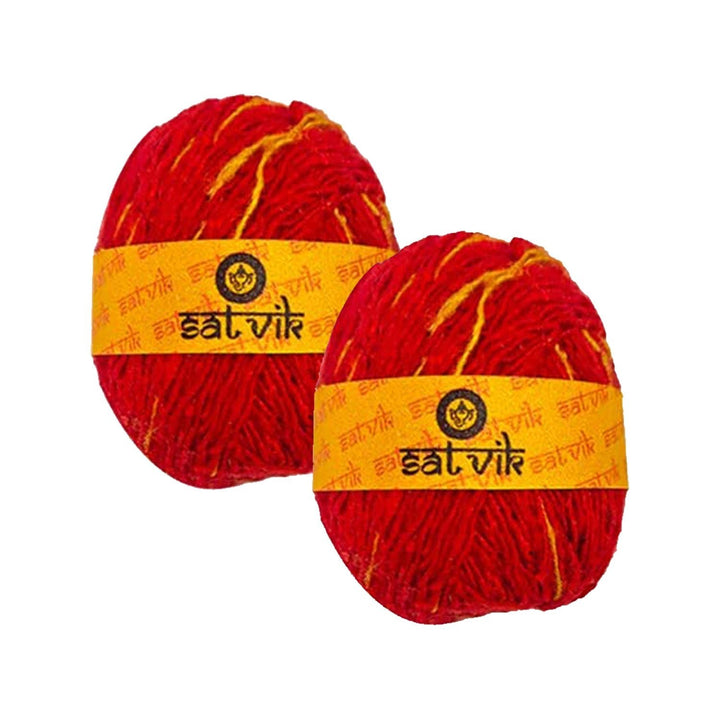 Pure Cotton Round Mauli Thread (Kalawa) Puja Store Online Pooja Items Online Puja Samagri Pooja Store near me www.satvikworld.com