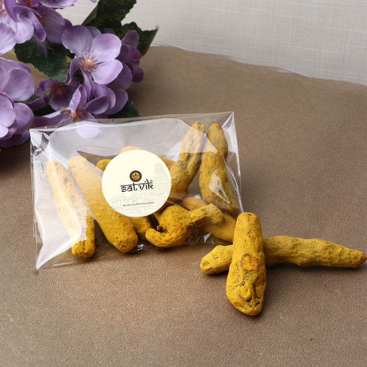 Turmeric Root (Haldi Ganth) 50 Grams Puja Store Online Pooja Items Online Puja Samagri Pooja Store near me www.satvikworld.com